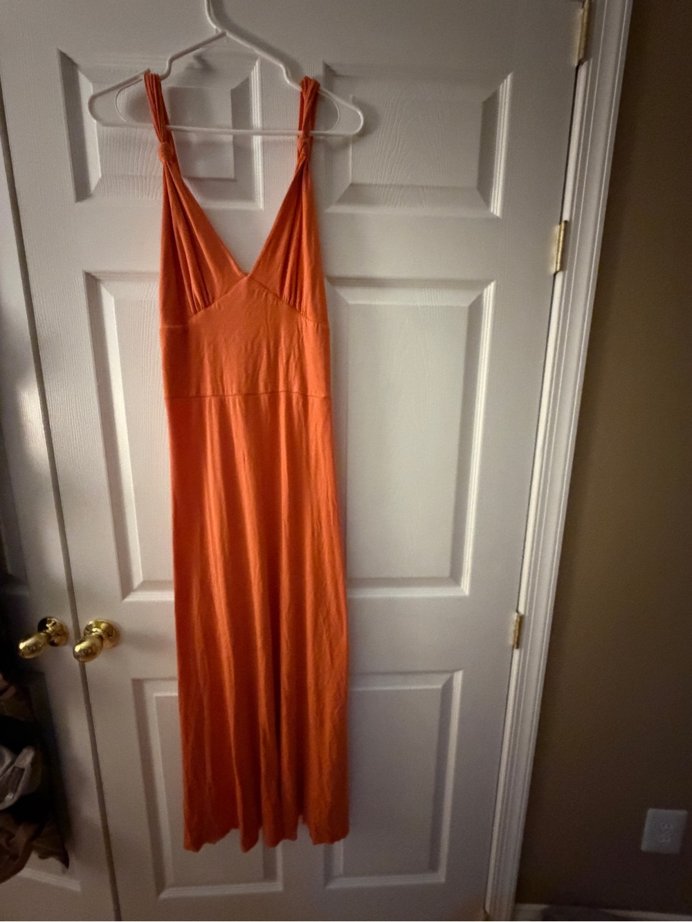 Women's Orange Slip Maxi